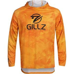 Gillz Contender Series Burnt UV‎ Pullover Hoodie - Sun Orange size small